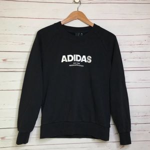 Adidas Black Crewneck Sweater Pullover size small